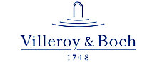 Villeroy & Boch Logo für Küchen und Design Villeroy & Boch Logo in blauer Schrift als Marke für hochwertige Küchen- und Designprodukte